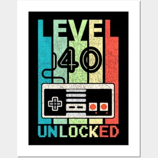 Level 40 Video 40th Birthday Posters and Art